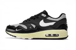 2022 nike air max 1 87 sports sneakers vagues homme et femme noir blanc